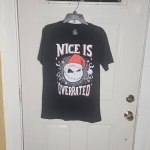 Disney the night before Christmas Nice is overrated tshirt men's size M